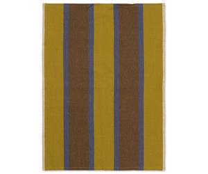 Ferm Living Hale kitchen towel 50x70 cm Lime-bright blue-chocolate