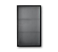 Ferm Living - Haze Wall Cabinet - Reeded Glas - Black - Black