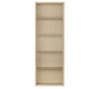 Ferm Living - Haze Wall Cabinet Rippled Glass 35x100 cm, Cashmere - Cashmere