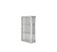 Ferm Living Haze Wall-Hung Cabinet Stainless Steel/Fluted Glass