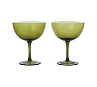 Ferm Living Host cocktail glass 24 cl 2-pack Moss green