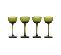 Ferm Living Host liqueur glass 4-pack Moss Green