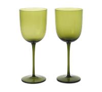 Ferm Living Host White Wine Glass Set of 2 Moss
