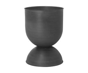 Ferm Living Hourglass flower pot medium Ø40 cm Black-dark grey