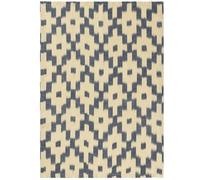 Ferm Living - Ikat Kitchen Towel 50x70 cm, Ink Blue / Off- - Offwhite