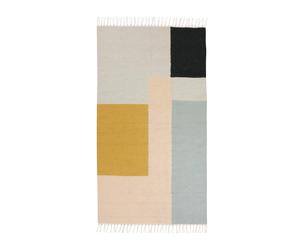 Ferm Living Kelim rug 80x140 cm squares