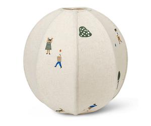 Ferm Living KIDS - The Park Lampshade Embroidered Textile Ø35 cm - Multi