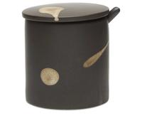 ferm LIVING Koyo Jar with Spoon Dark Brown/Buff