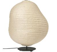 Ferm Living - Kurbis Floor Lamp Ø60 cm, Natural/Black Low - Black