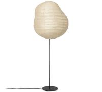 Ferm Living - Kurbis Floor Lamp Ø60 cm, Natural/Black Tall - Black
