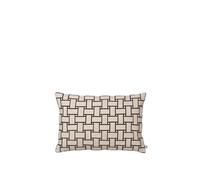 Ferm Living Lattice Cushion Rectangular Off White/ Black