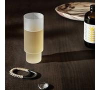 Ferm Living - Ripple Longdrink Glass 4-pack, Frosted - Frosted