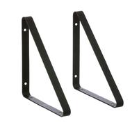 Ferm Living - Metal Shelf Hangers 2pcs, Black - Black