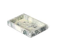 Ferm Living Mist decorative tray 10x15 cm Emerald-off white