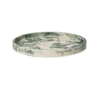 Ferm Living Mist decorative tray Ø30 cm Emerald-off-white