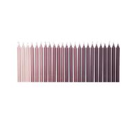 Ferm Living Ombre antique candles 24 pcs Dark grape