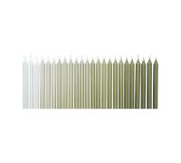 Ferm Living Ombre antique candles 24 pcs Khaki
