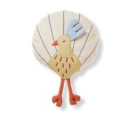 Ferm Living Peacock cushion Silver Fern-undyed