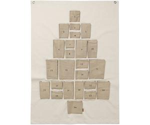 Ferm Living - Pine Advent Calendar Natural, 90x125 cm - Natural