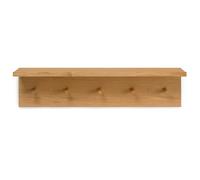 Ferm Living - Place Shelf With Hook Strip 75 cm, Oak - Oak