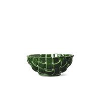 Ferm Living Plait Bowl Ø24 Emerald Green