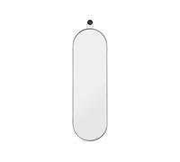 Ferm Living Poise oval mirror black