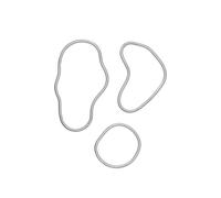 Ferm Living Pond Coaster Set of 3 Aluminum