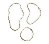 Ferm Living Pond trivet 3 pieces Brass
