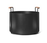 Ferm Living Port wood basket Black
