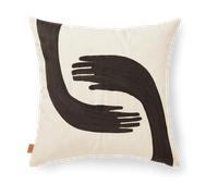 Ferm Living Pose pillowcase 50x50 cm Coffee-undyed