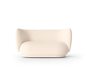 Ferm Living Rico Sofa 2 Seater Wool Boucle Off-white