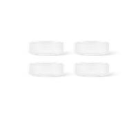 Ferm Living Ripple breakfast bowl 4-pack Frosted