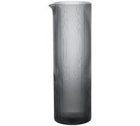 Ferm Living - Ripple Carafe H25.5 cm, Smoked Grey - Smoked Grey