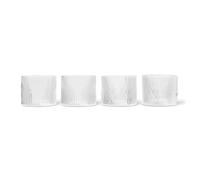 Ripple Low Glass - Set of 4 Transparent one size