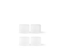 Ferm Living Ripple Glass Low Set Of 4 Frosted