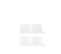 Ferm Living Ripple Glass Low Sket of 4 Frosted