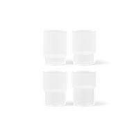 Ferm Living Ripple Glass Set of 4 Frosted
