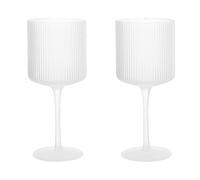 Ferm Living Ripple red wine glass 32,5 cl 2-pack Frosted
