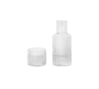 Ferm Living Ripple small carafe set clear