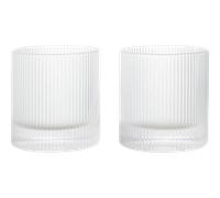 Ferm Living - Ripple Tumbler 2-pack, Clear - Clear