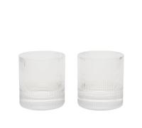 ferm LIVING Ripple Tumbler Glasses - Set of 2 Clear One Size
