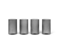 Ripple Glass - Set of 4 Grey one size
