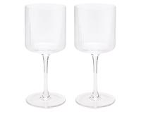 ferm LIVING Ripple White Wine Glasses - Set of 2 Clear