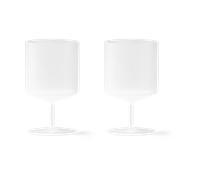 Ferm Living Ripple wine glass 2-pack Frosted
