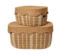 Ferm Living Rivan storage basket, set of 2 Natural-off-white