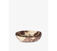 Ferm Living Sand/brown Ryu Abstract-pattern Stoneware Bowl
