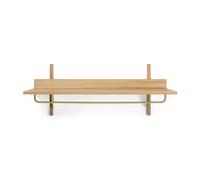 Ferm Living - Sector Shelf, Oak / Brass - Oak