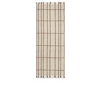 ferm LIVING Sen Runner - 80x200cm Parchment/Chestnut One Size