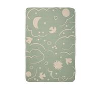 Ferm Living Skye blanket Tea green-parchment, 80x120 cm