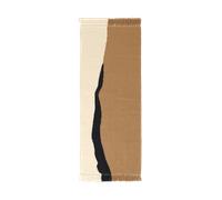 Ferm Living Soil Kelim walking mat Dark sand-off white, 70x180 cm